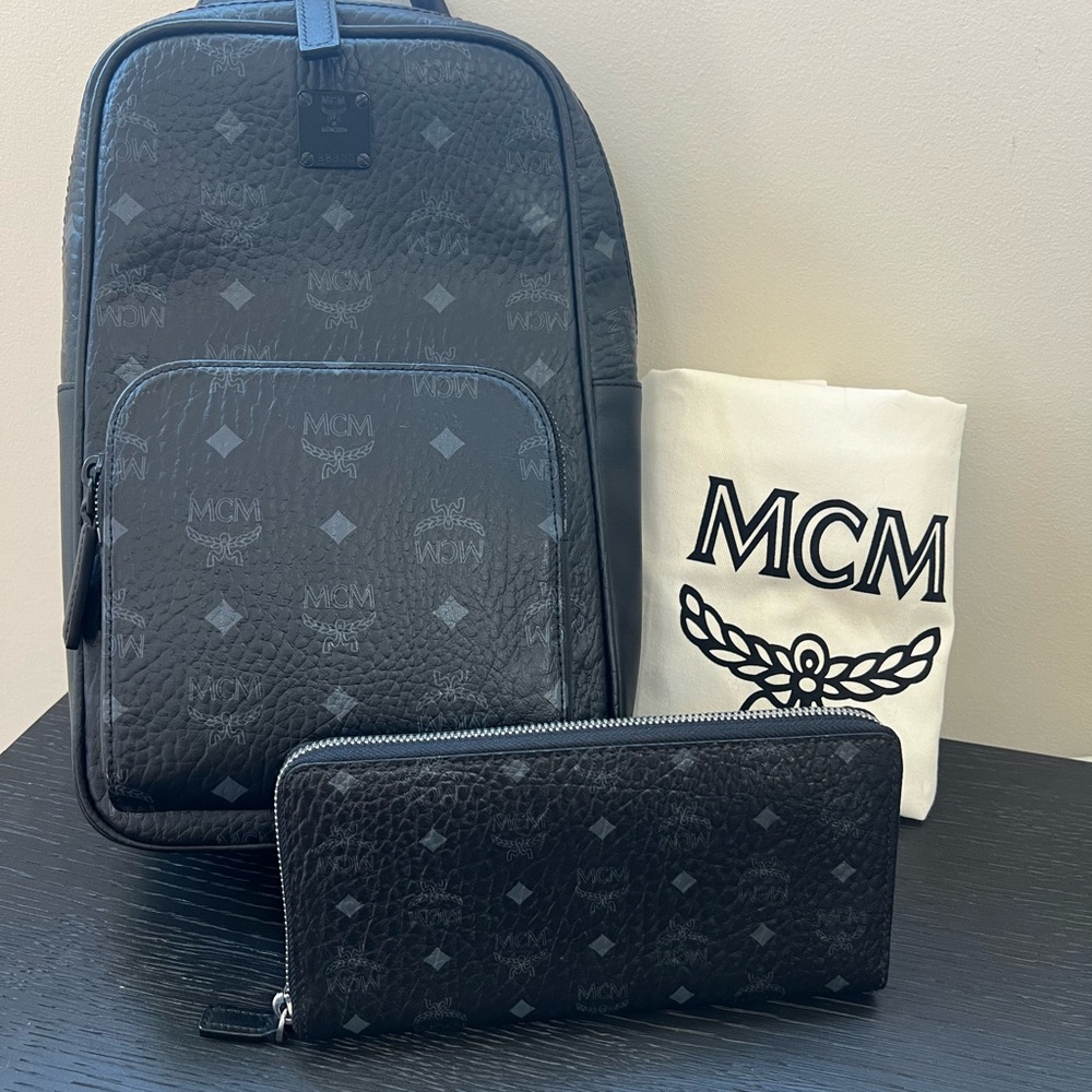 NWT MCM Crossbody with matching wallet.
